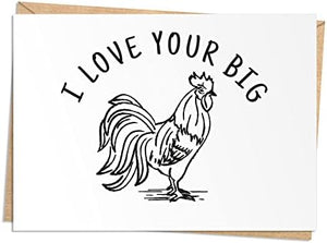 I Love Your Big... Naughty Card for Husband or Boyfriend