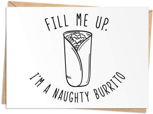 Naughty Burrito Card