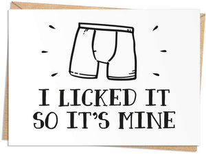 Licked It Card
